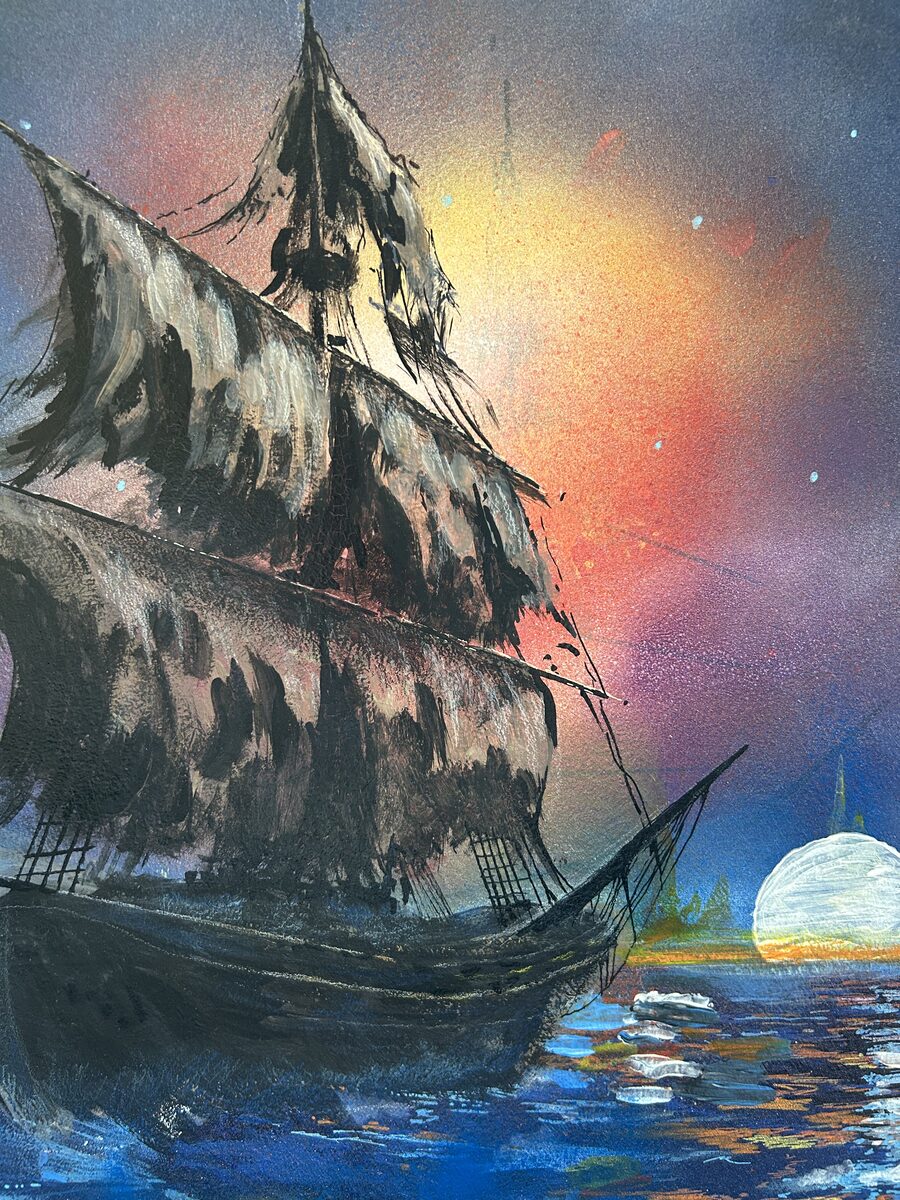 The ghost ship — Artwork by Hiki Reedy