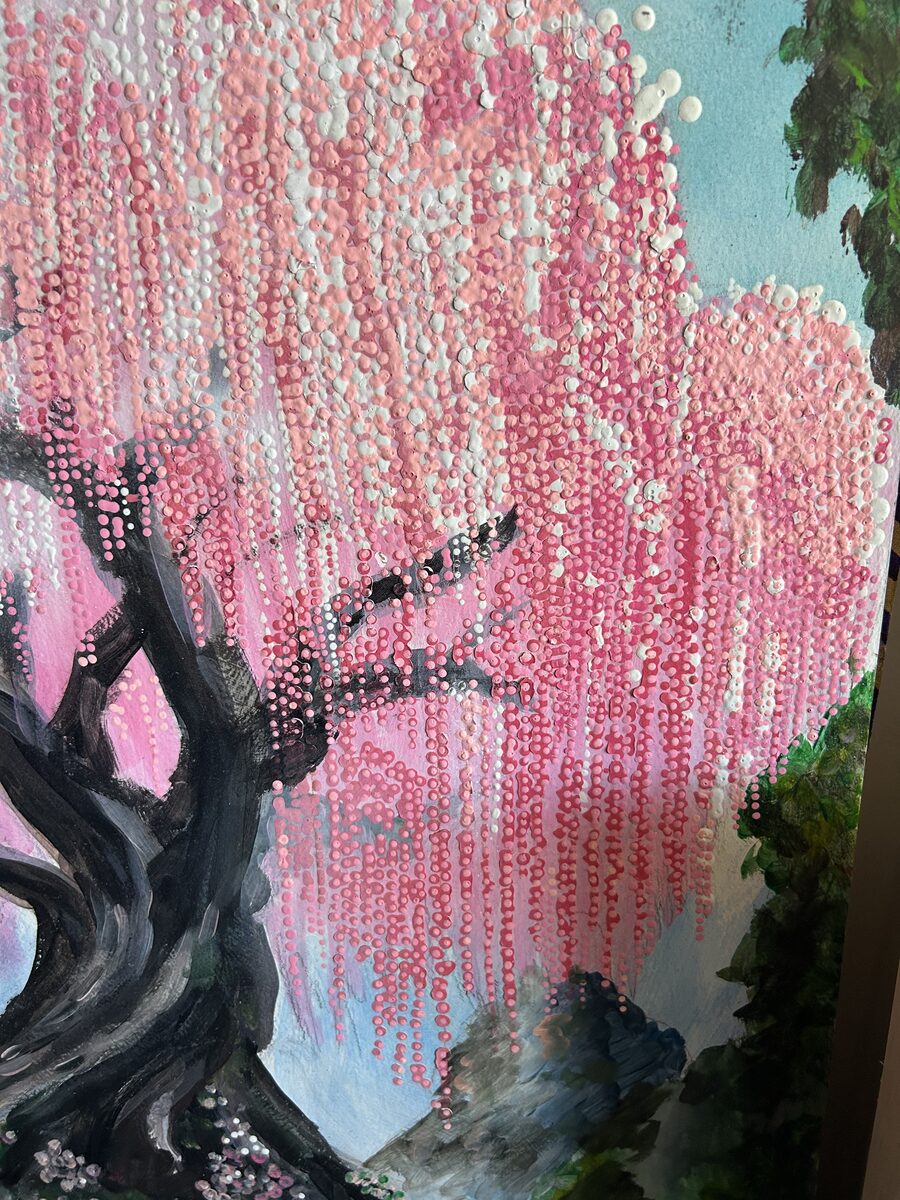 Weeping blossom tree — Artwork by Hiki Reedy